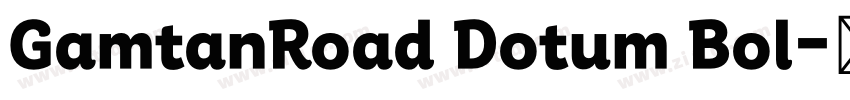 GamtanRoad Dotum Bol字体转换